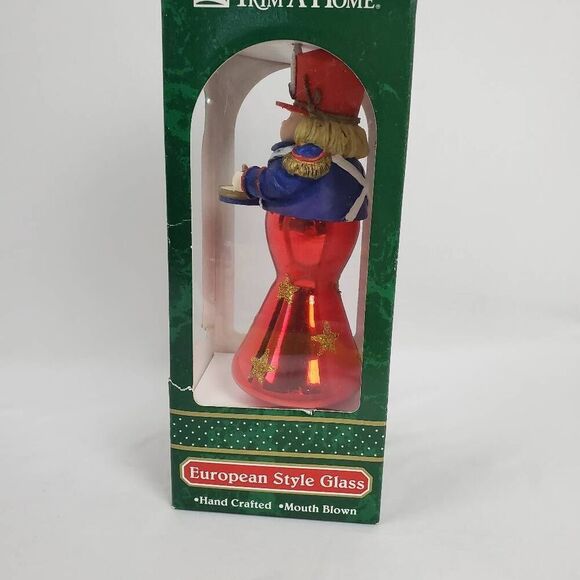 Trim A Home Nutcracker Ornament European Style Glass Handcrafted Mouth Blown - Picture 3 of 6